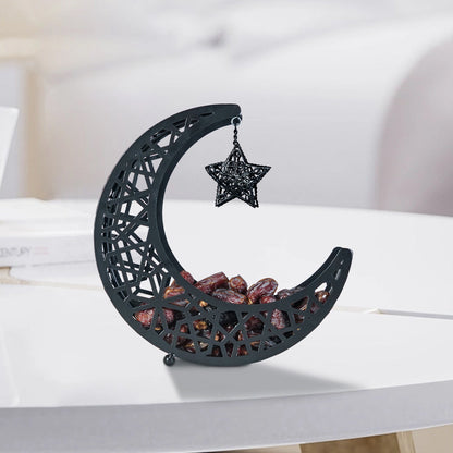 Moon and Star-Shaped Metal Eid Mubarak Food Tray Storage Containers