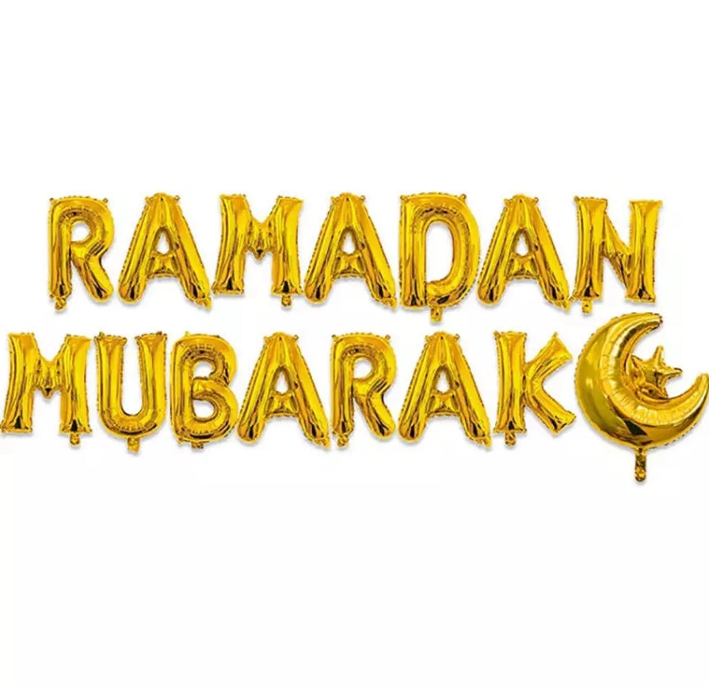 SET OF Ramadan Mubarak Balloon Banner